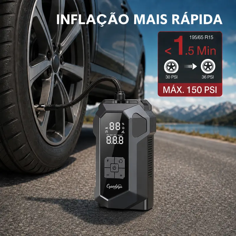 Power bank de 8000 mAh e lanterna SOS